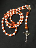 Orange & White Rosary