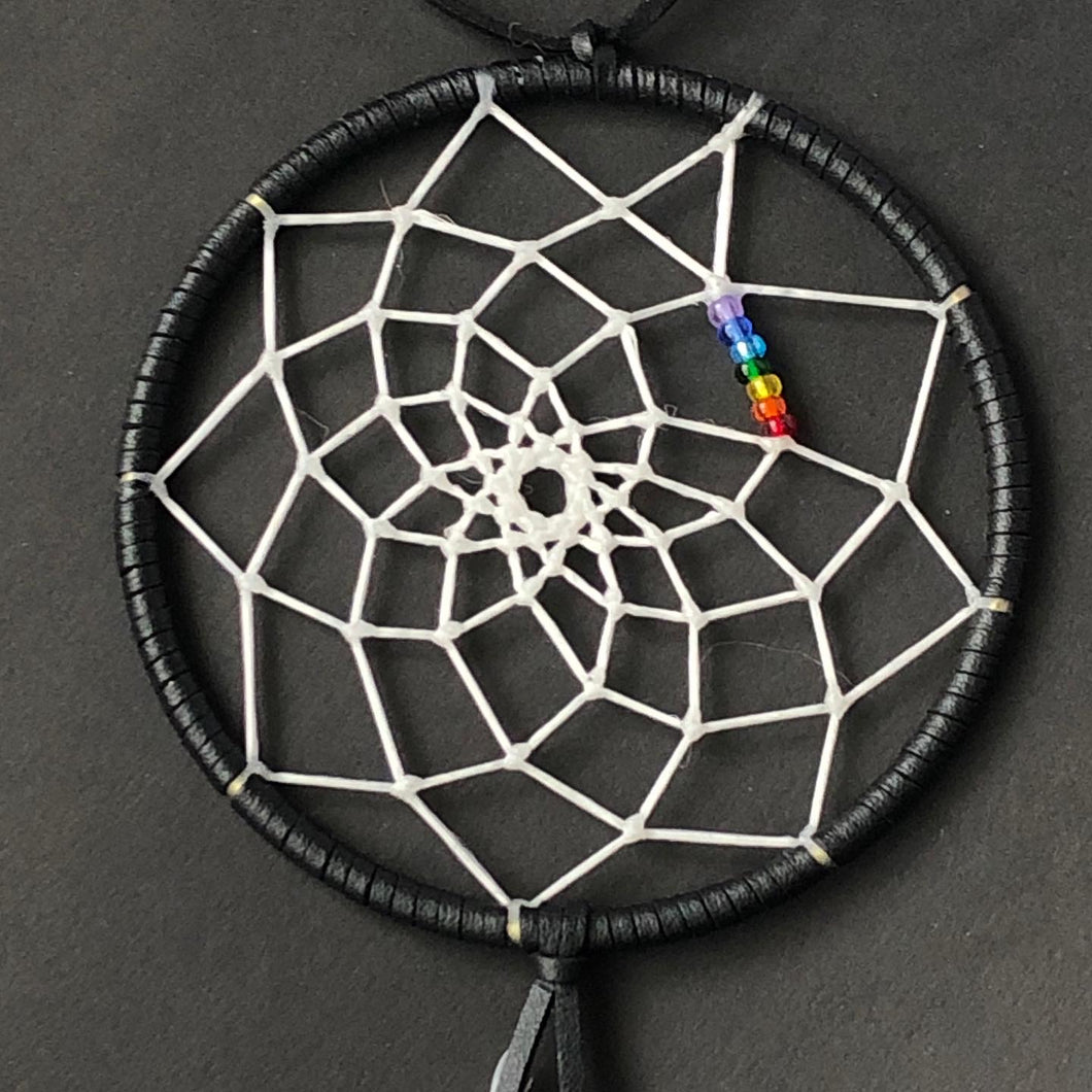 Rainbow Dreamcatcher in Black