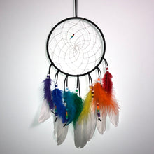 Load image into Gallery viewer, Rainbow Dreamcatcher in Black
