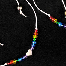 Load image into Gallery viewer, Stackable Adjustable Heart Rainbow Bracelets
