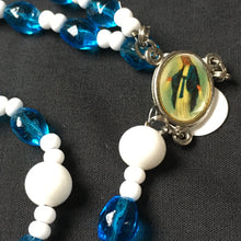 Load image into Gallery viewer, Blue and white rosary
